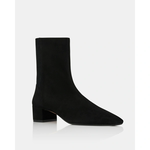 Aquazzura Saint Honore Bootie 35 in Black, view 2 | Ankle Boots