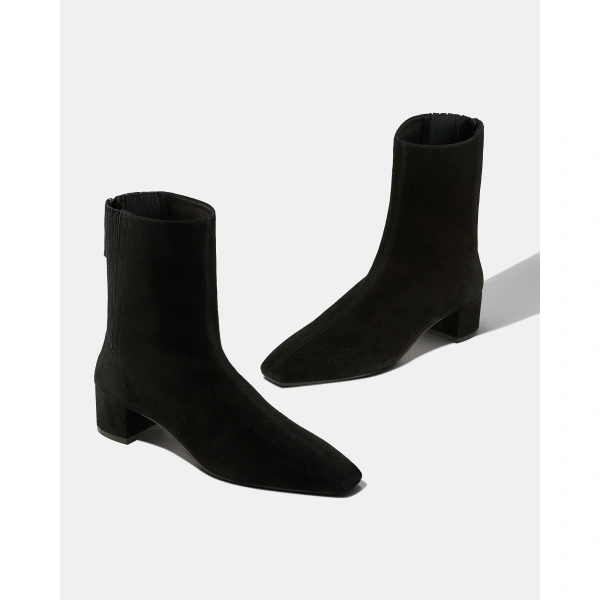 Aquazzura Saint Honore Bootie 35 in Black, view 3 | Ankle Boots