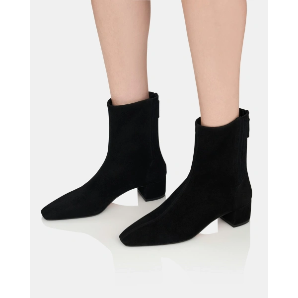 Aquazzura Saint Honore Bootie 35 in Black, view 5 | Ankle Boots