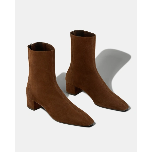 Aquazzura Saint Honore Bootie 35 in Espresso, view 3 | Ankle Boots