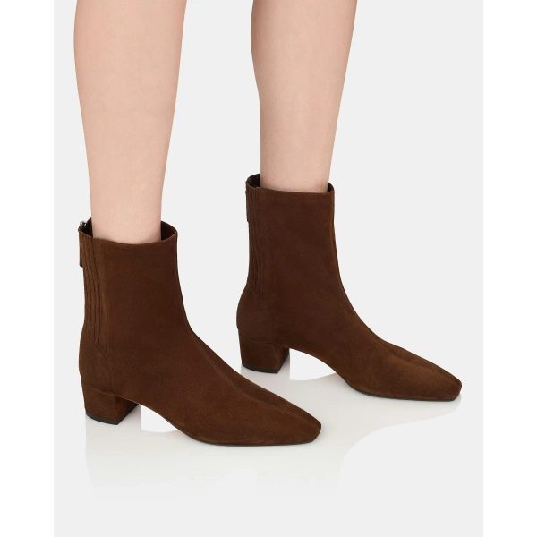 Aquazzura Saint Honore Bootie 35 in Espresso, view 5 | Ankle Boots