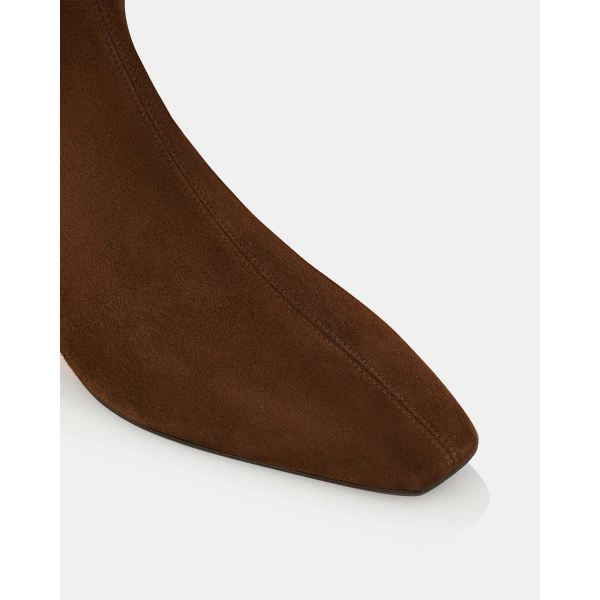 Aquazzura Saint Honore Bootie 35 in Espresso, view 6 | Ankle Boots