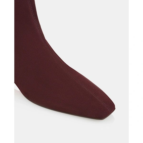 Aquazzura Saint Honore Bootie 35 in Rich Plum, view 6 | Ankle Boots