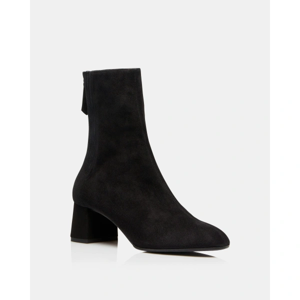 Aquazzura Saint Honore Bootie 50 in Black Suede, view 2 | Ankle Boots