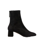 Aquazzura Saint Honore Bootie 50 in Black Suede | Ankle Boots