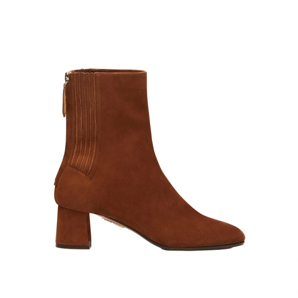 Saint Honore Bootie 50 in Cinnamon Suede