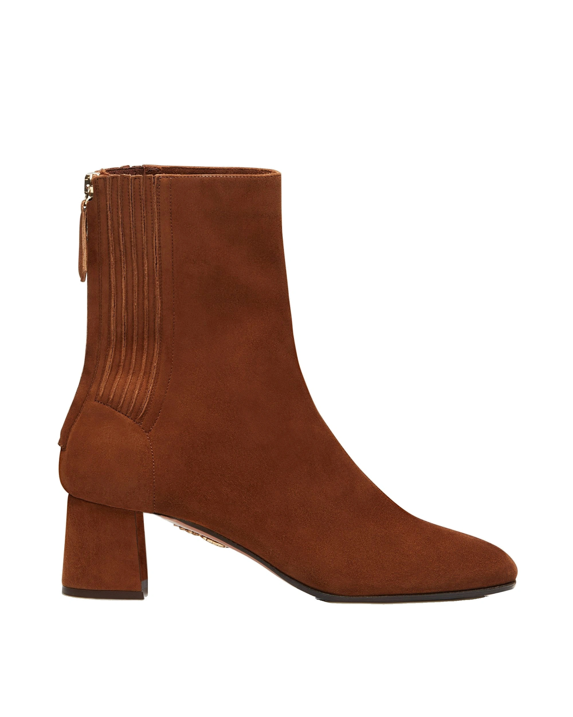 Aquazzura Saint Honore Bootie 50 in Cinnamon Suede Aquazzura Saint Honore Bootie 50 in Cinnamon Suede | Ankle Boots