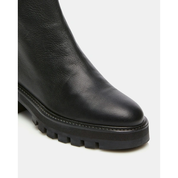 Aquazzura Saint Honore Combat Bootie in Black, view 6 | Ankle Boots