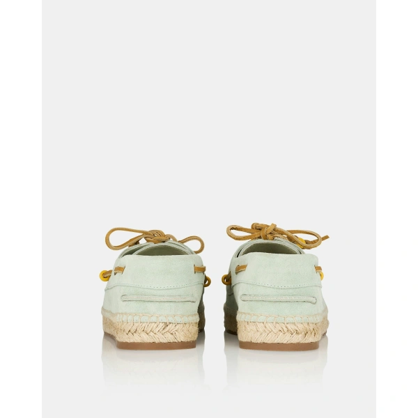 Aquazzura Seafarer Espadrille in Light Mint, view 4 | Espadrilles