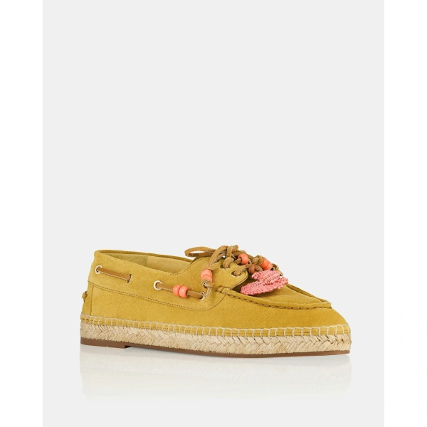 Aquazzura Seafarer Espadrille in Pistachio, view 2 | Espadrilles