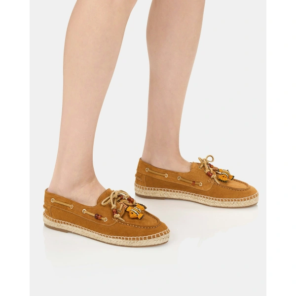 Aquazzura Seafarer Espadrille in Tobacco, view 5 | Espadrilles