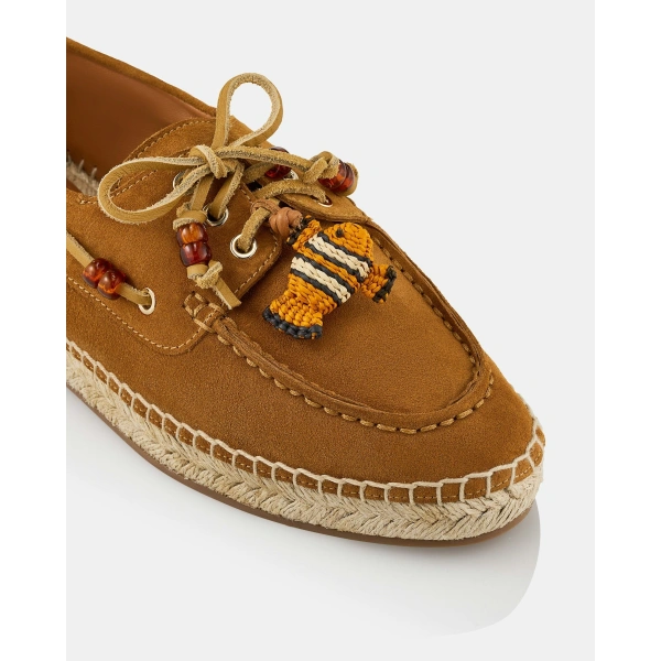 Aquazzura Seafarer Espadrille in Tobacco, view 6 | Espadrilles