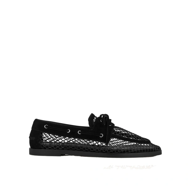 Seafarer Mesh Mocassin in Black