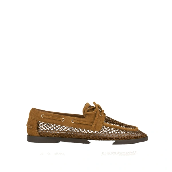 Seafarer Mesh Mocassin in Chestnut