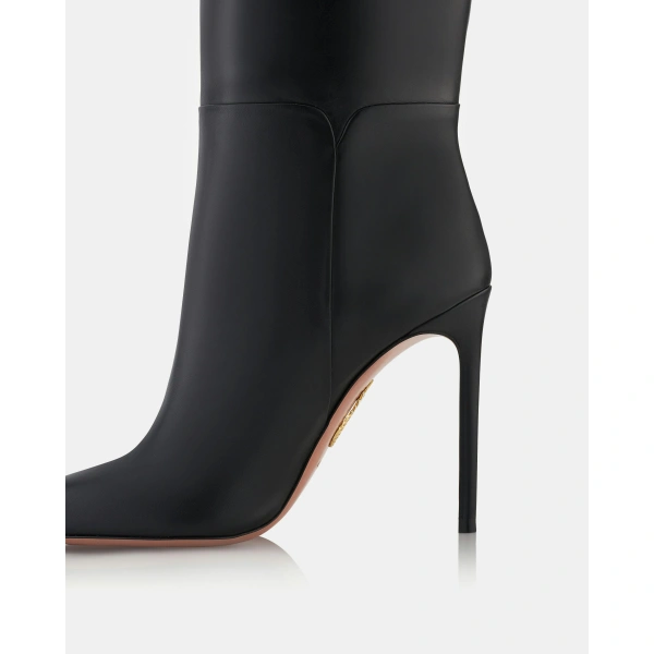 Aquazzura Sellier Boot 105 in Black, view 4 | Knee-High Boots
