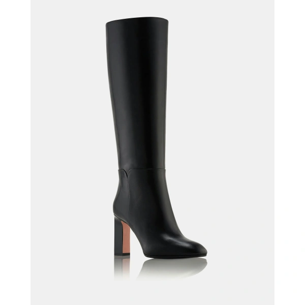 Aquazzura Sellier Boot 85 in Black, view 2 | Knee-High Boots