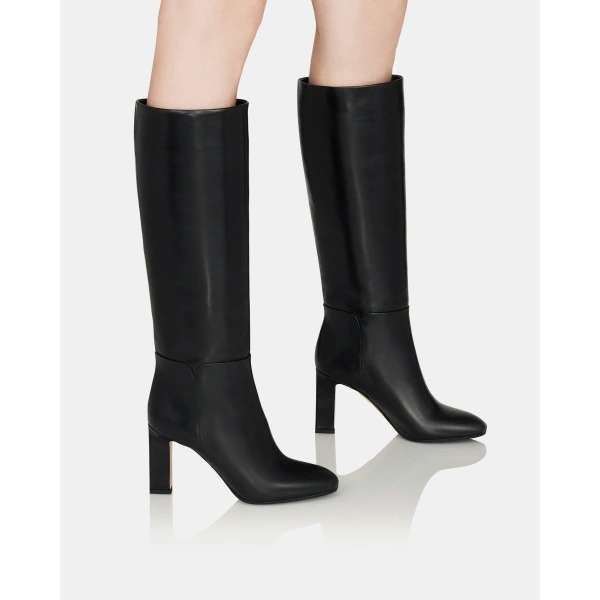 Aquazzura Sellier Boot 85 in Black, view 5 | Knee-High Boots