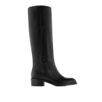 Aquazzura Sellier Boot Flat in Black | Knee-High Boots