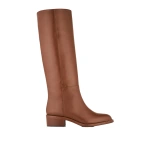 Aquazzura Sellier Boot Flat in Cinnamon | Knee-High Boots