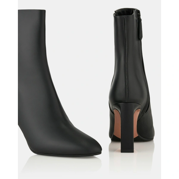 Aquazzura Sellier Bootie 85 in Black, view 3 | Ankle Boots