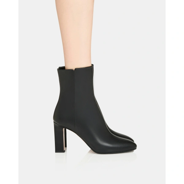 Aquazzura Sellier Bootie 85 in Black, view 5 | Ankle Boots