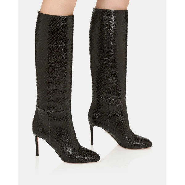 Aquazzura Sellier Stiletto Boot 85 in Espresso, view 5 | Knee-High Boots