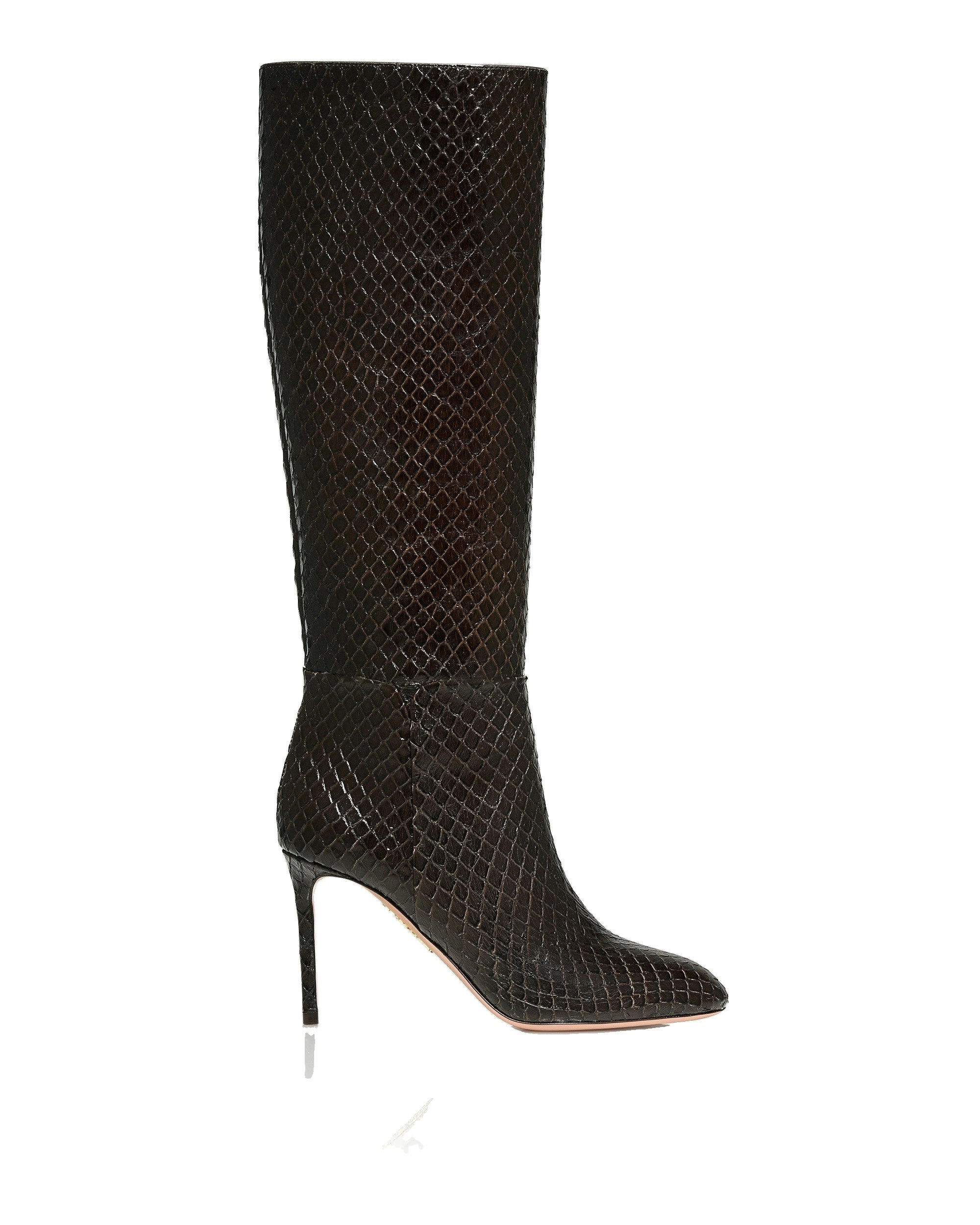 Aquazzura Sellier Stiletto Boot 85 in Espresso Aquazzura Sellier Stiletto Boot 85 in Espresso | Knee-High Boots