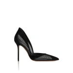 Aquazzura Shadow Mesh Pump 105 in Black | Pumps