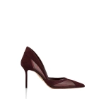 Aquazzura Shadow Mesh Pump 85 in Rich Plum | Pumps