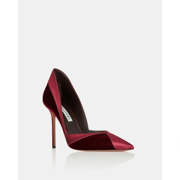 Aquazzura Shadow Pump 105 in Merlot, view 2 | Pumps