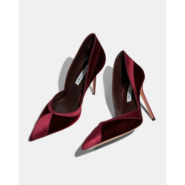 Aquazzura Shadow Pump 105 in Merlot, view 3 | Pumps