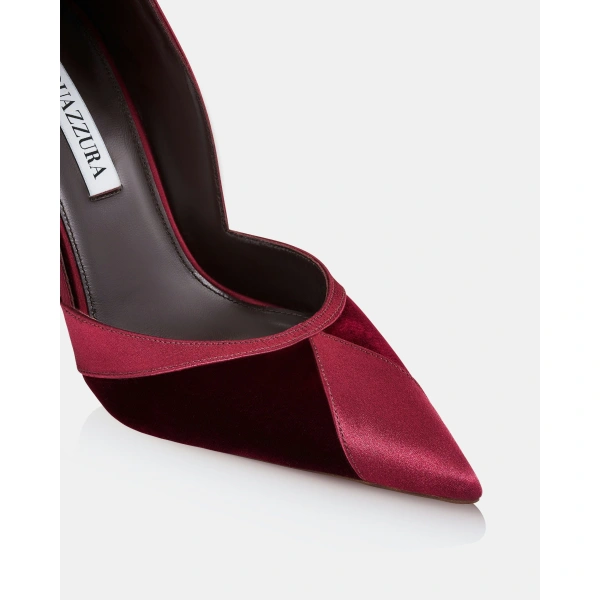 Aquazzura Shadow Pump 105 in Merlot, view 6 | Pumps