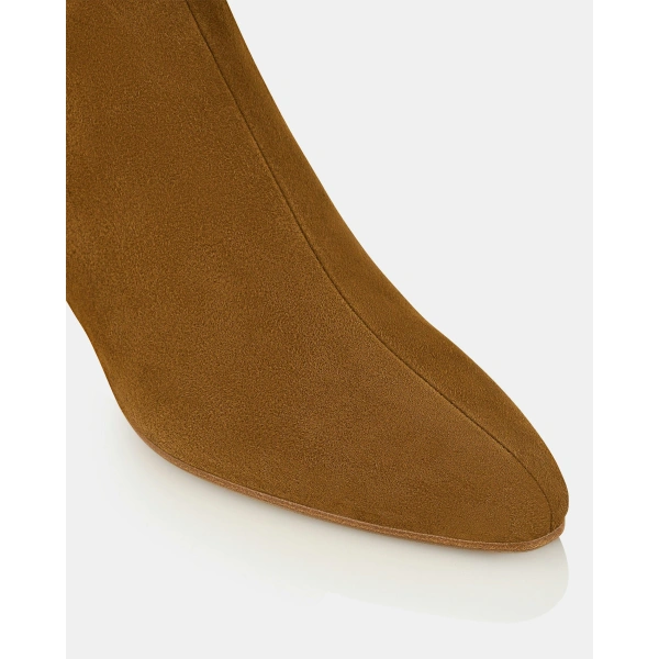 Aquazzura Sloan Bootie 50 in Chestnut, view 6 | Ankle Boots