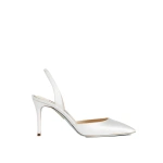 Aquazzura So Nude Pump 85 in White | Slingbacks