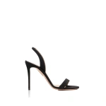 Aquazzura So Nude Sandal 105 in Black | Sandals