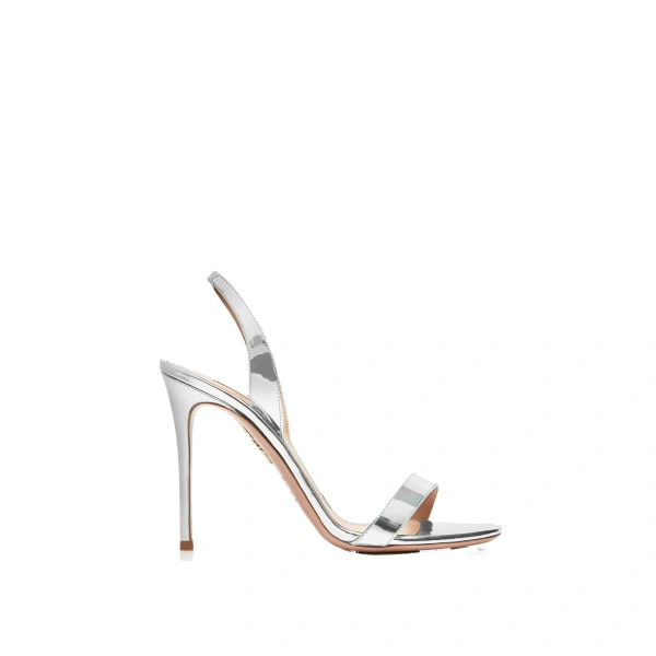 So Nude Sandal 105 in Silver