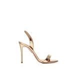 Aquazzura So Nude Sandal 105 in Soft Gold | Sandals