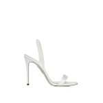 Aquazzura So Nude Sandal 105 in White | Sandals