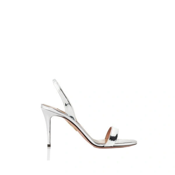 So Nude Sandal 85 in Silver