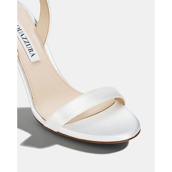 Aquazzura So Nude Sandal 85 in White, view 6 | Sandals