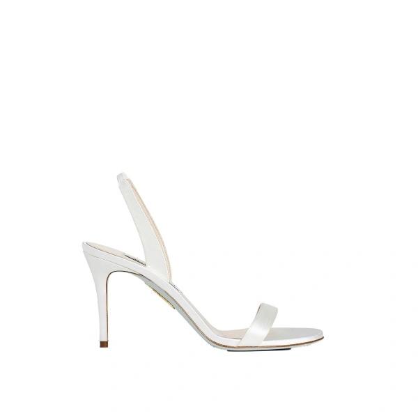 Aquazzura So Nude Sandal 85 in White | Sandals