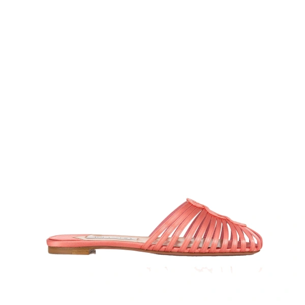 Sweet Surrender Mule Flat in Spring Peach