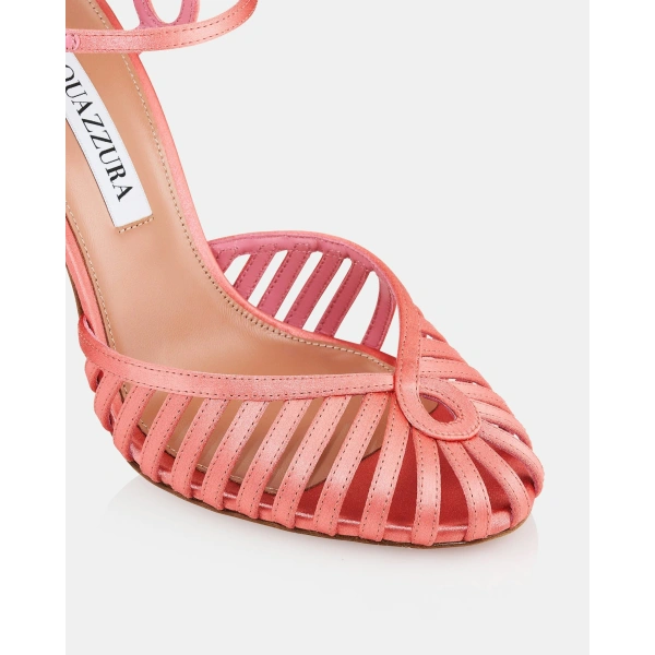 Aquazzura Sweet Surrender Pump 105 in Spring Peach, view 6 | Pumps