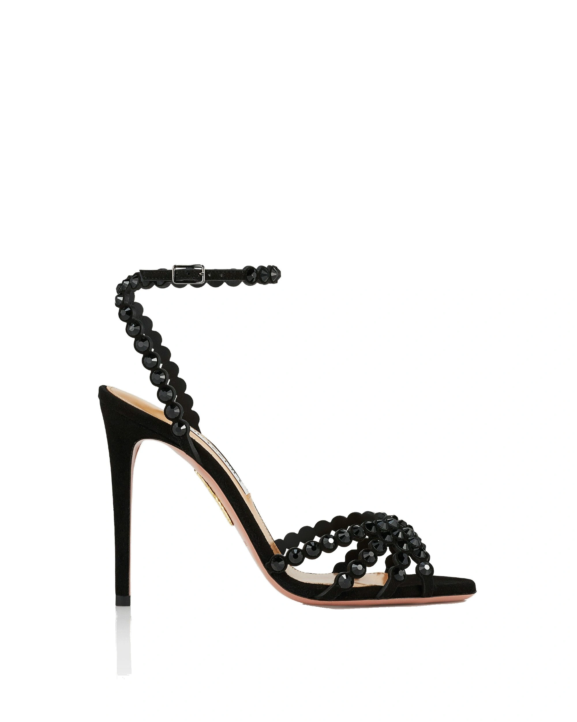 Aquazzura Tequila Sandal 105 in Jet Black Aquazzura Tequila Sandal 105 in Jet Black | Sandals