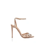 Aquazzura Tequila Sandal 105 in Powder Pink | Sandals