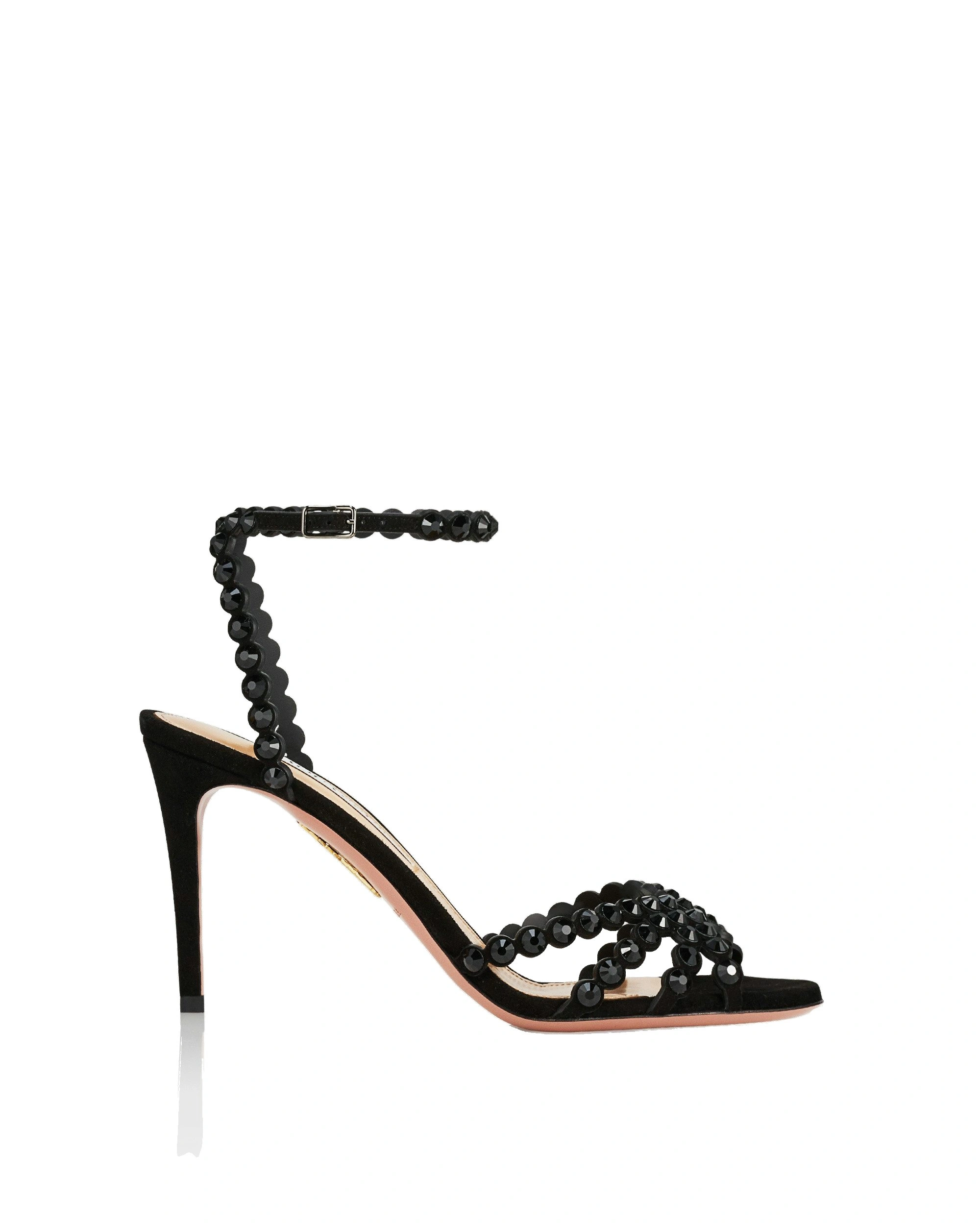 Aquazzura Tequila Sandal 85 in Jet Black Aquazzura Tequila Sandal 85 in Jet Black | Sandals