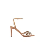 Aquazzura Tequila Sandal 85 in Powder Pink | Sandals