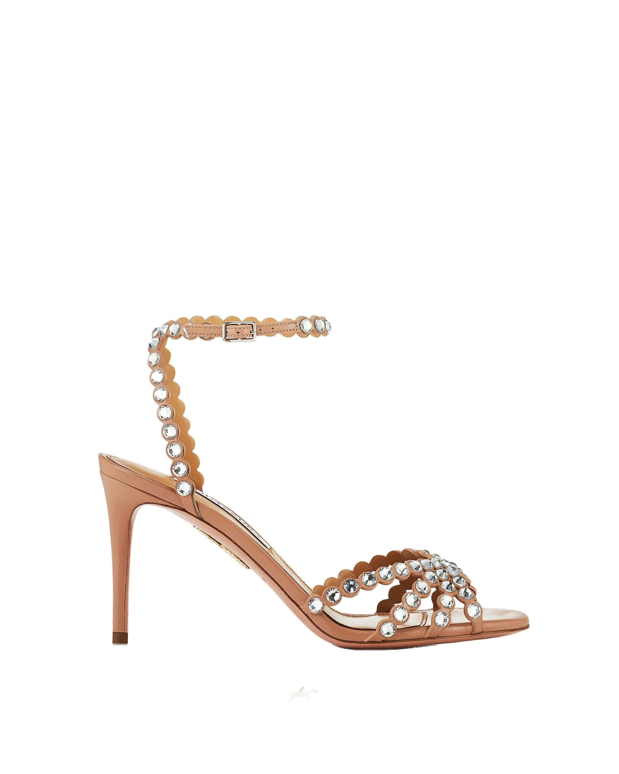 Aquazzura Tequila Sandal 85 in Powder Pink Aquazzura Tequila Sandal 85 in Powder Pink | Sandals