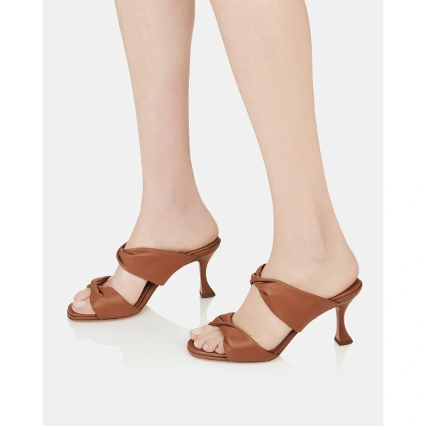 Aquazzura Twist Sandal 75 in Cuoio Tan, view 5 | Sandals