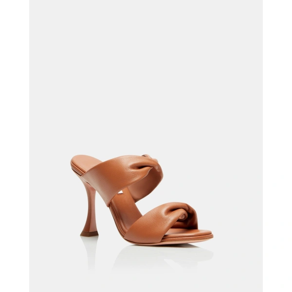 Aquazzura Twist Sandal 95 in Cuoio Tan, view 2 | Sandals
